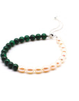 Malachite and Pearl Bracelet