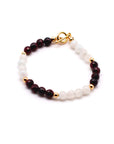 Moonstone and Garnet Gold Bracelet