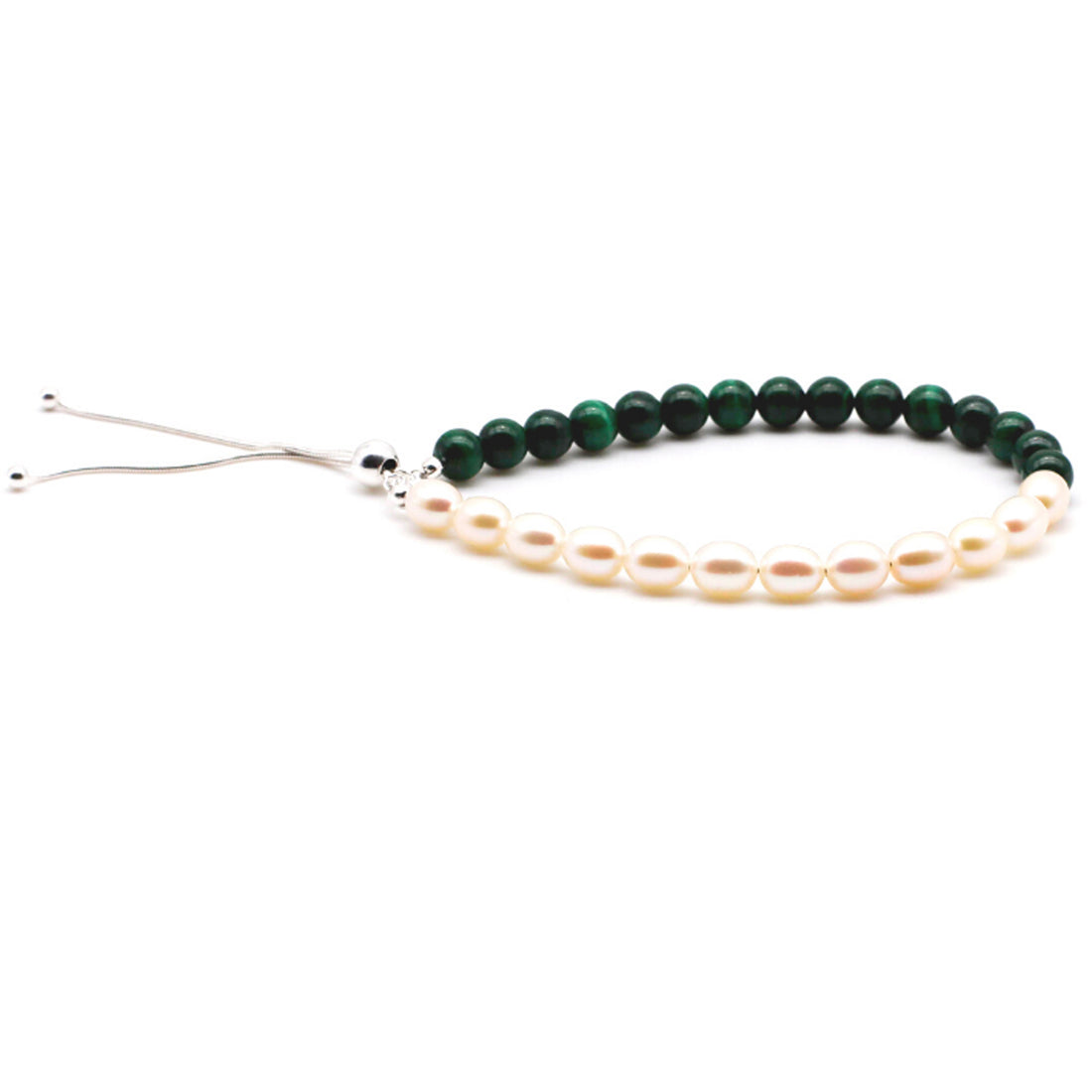 Malachite and Pearl Bracelet