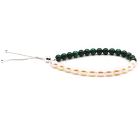 Malachite and Pearl Bracelet