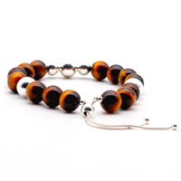 Tiger Eye and Silver Bracelet