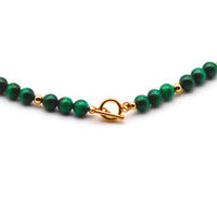 Malachite and Gold Necklace
