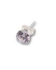 Brilliant White Stud Sterling Silver Earrings