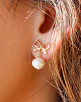 Bow Pearl Earrings