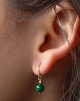 Malachite Drop Earrings