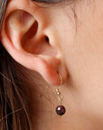 Garnet Drop Earrings