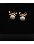 Bow Pearl Earrings