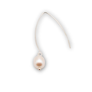 Pearl Drop Sterling Silver Earrings