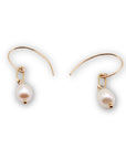 Pearl with Drawn Cable Earrings