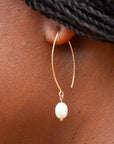 Pearl Drop Gold Filled Earrings