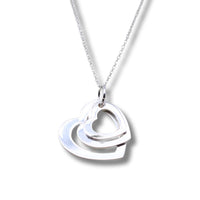 Triple Heart Sterling Silver Necklace