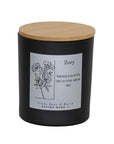 Floral Name with Message Scented Candle