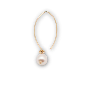 Pearl Drop Gold Filled Earrings