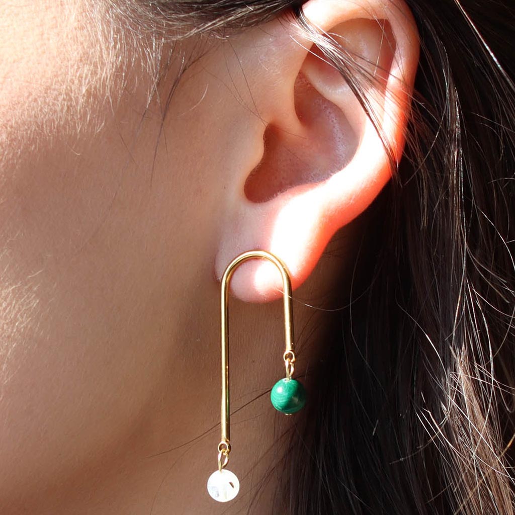 Earth and Moon Earrings