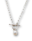 Sterling Silver Pearl Drop Necklace