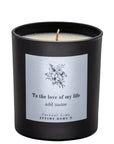 Flowers with Name and Message Scented Candle