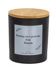 Personalised Message and Name Scented Candle