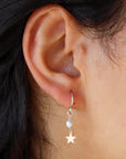 Pearl and Star Earrings
