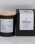 Flowers with Name and Message Scented Candle