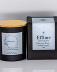 Name in Floral Circle Frame Scented Candle