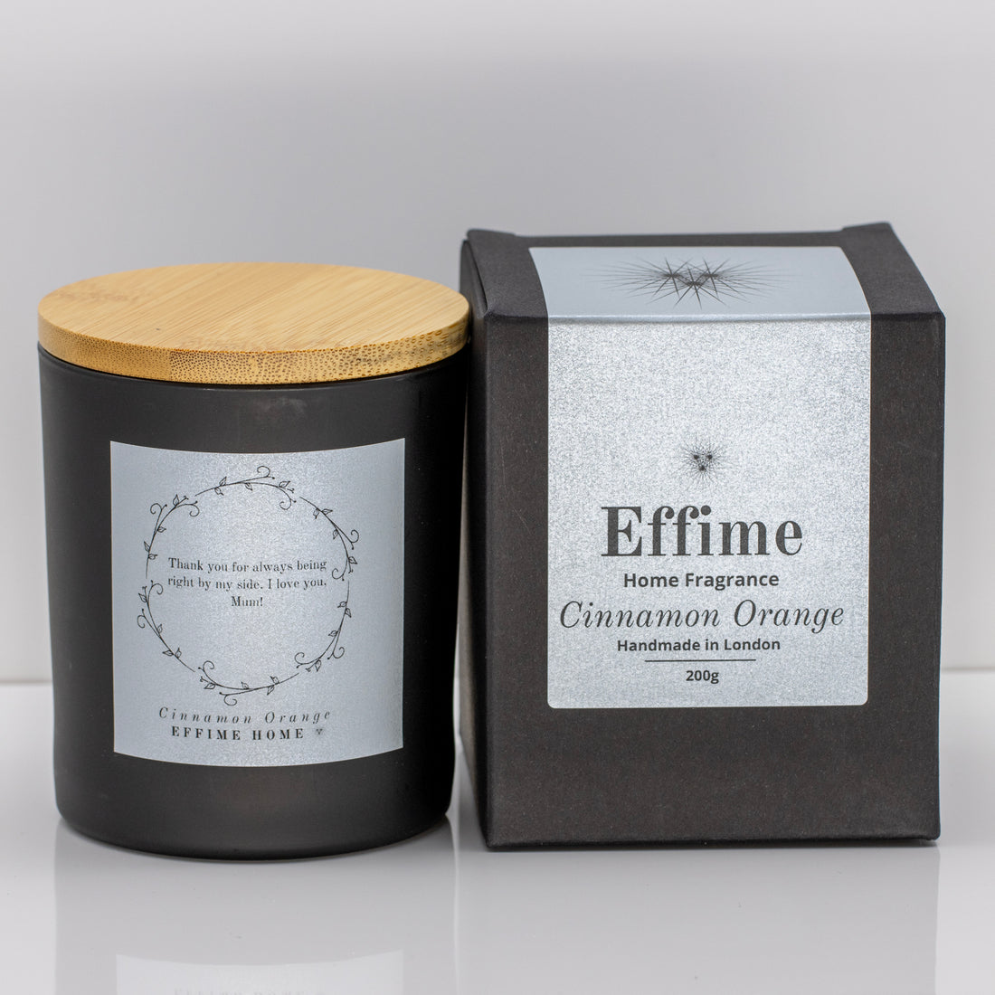 Floral Personalise Scented Candle