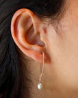 Pearl Drop Sterling Silver Earrings