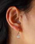 White Druzy Stone Earrings
