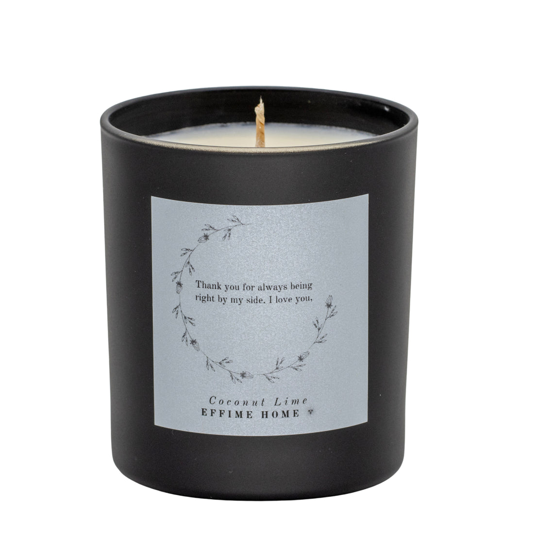 Floral Message Personalise Scented Candle
