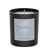 Floral Message Personalise Scented Candle