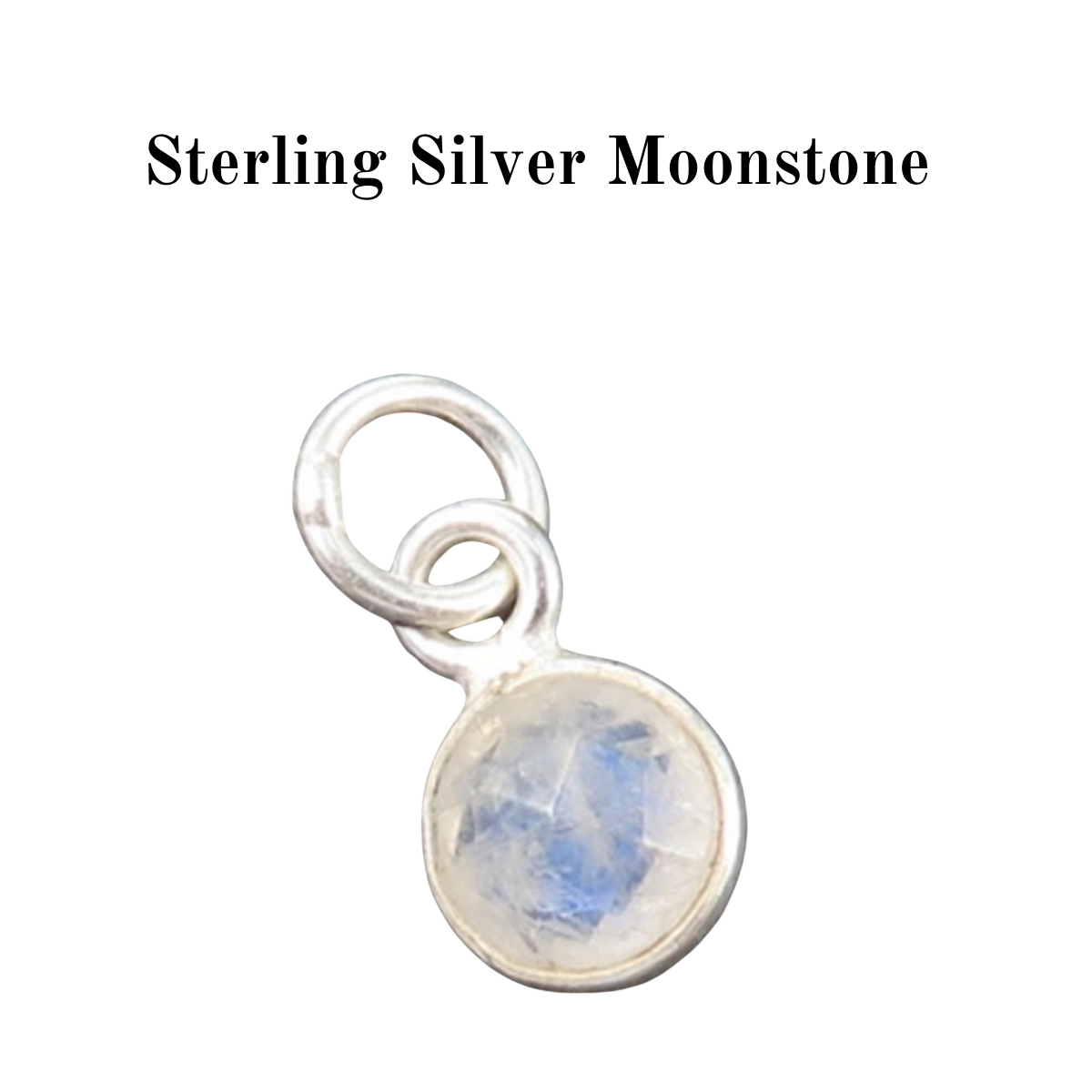 Sterling Silver Initial and Gemstone Necklace