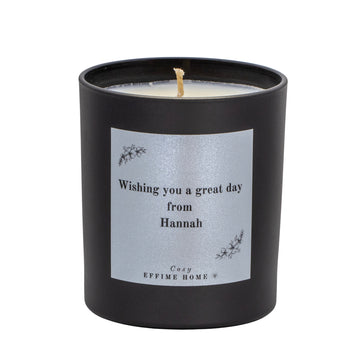 Personalised Message and Name Candle