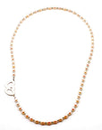 Silver Heart Pearl Necklace