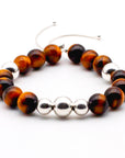 Tiger Eye and Silver Bracelet