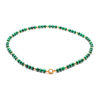 Malachite and Gold Necklace