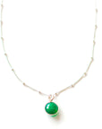 Green Onyx Pendant Necklace