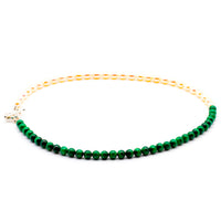 Malachite and Pearl Necklace