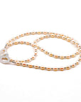 Silver Heart Pearl Necklace