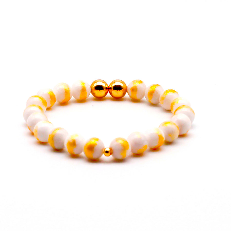 Calcite and Gold Bracelet