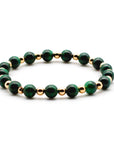 Malachite and Gold Stretch Bracelet
