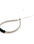 Silver and Malachite Bracelet