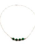 Malachite and Silver Necklace