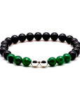 Jade Agate and Onyx Bracelet