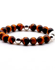 Silver and Tiger Eye Bracelet