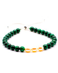 Malachite with Pearl Bracelet
