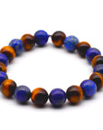 Lapis Lazuli and Tiger Eye Bracelet