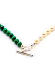 Malachite and Pearl Necklace
