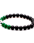 Jade Agate and Onyx Bracelet