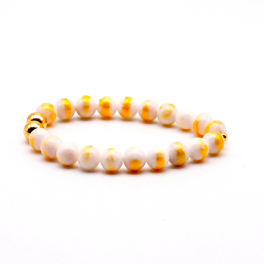Calcite and Gold Bracelet
