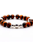Silver and Tiger Eye Bracelet