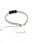 Silver and Malachite Bracelet